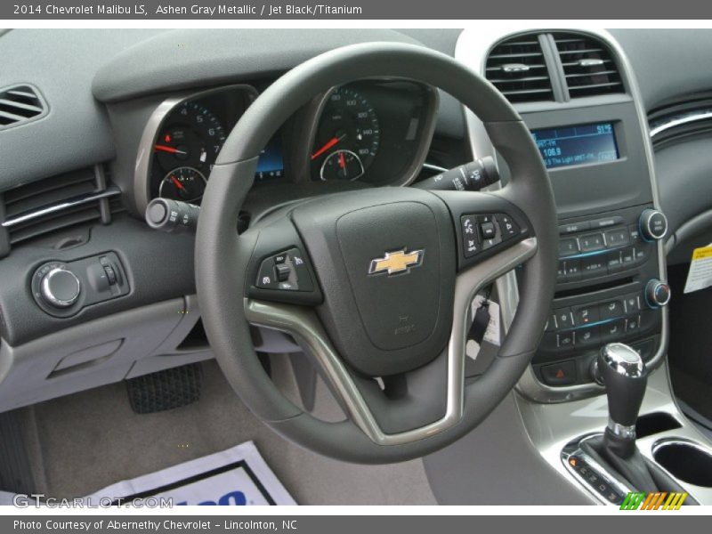 Ashen Gray Metallic / Jet Black/Titanium 2014 Chevrolet Malibu LS