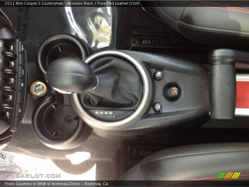 Absolute Black / Pure Red Leather/Cloth 2011 Mini Cooper S Countryman