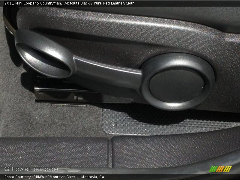Absolute Black / Pure Red Leather/Cloth 2011 Mini Cooper S Countryman