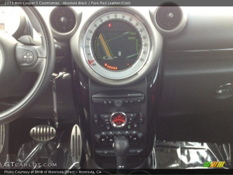 Absolute Black / Pure Red Leather/Cloth 2011 Mini Cooper S Countryman