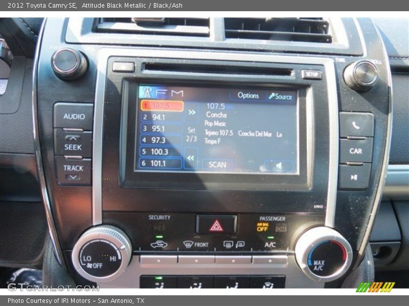 Attitude Black Metallic / Black/Ash 2012 Toyota Camry SE