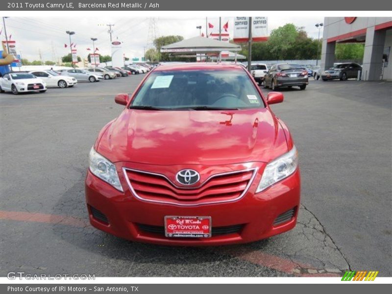 Barcelona Red Metallic / Ash 2011 Toyota Camry LE