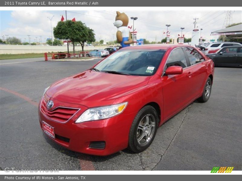 Barcelona Red Metallic / Ash 2011 Toyota Camry LE