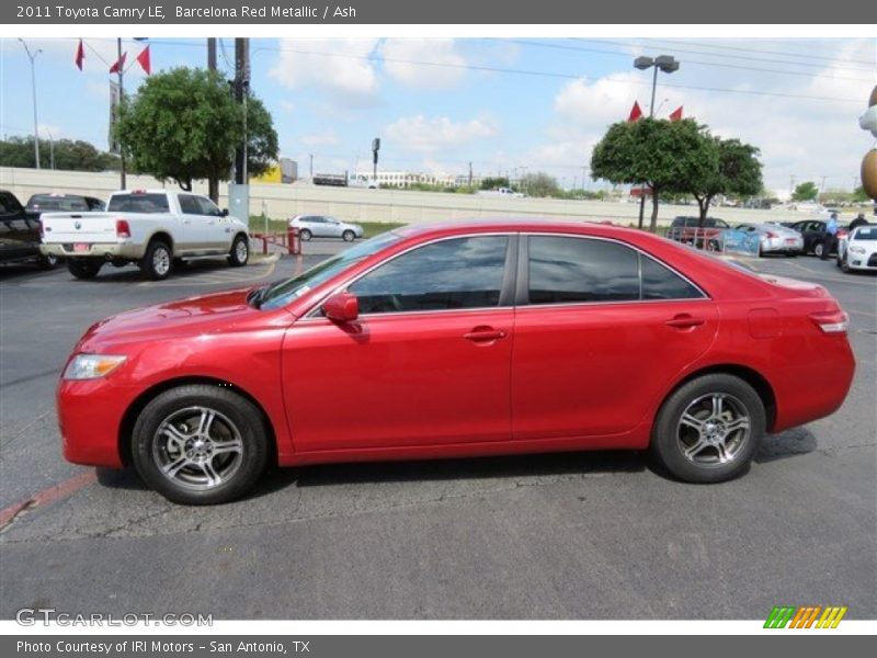 Barcelona Red Metallic / Ash 2011 Toyota Camry LE