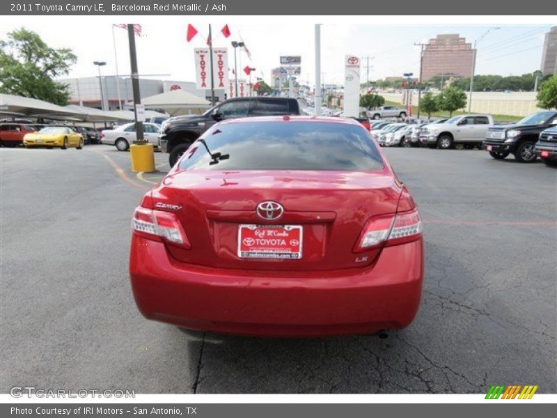 Barcelona Red Metallic / Ash 2011 Toyota Camry LE