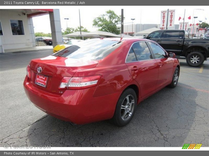 Barcelona Red Metallic / Ash 2011 Toyota Camry LE