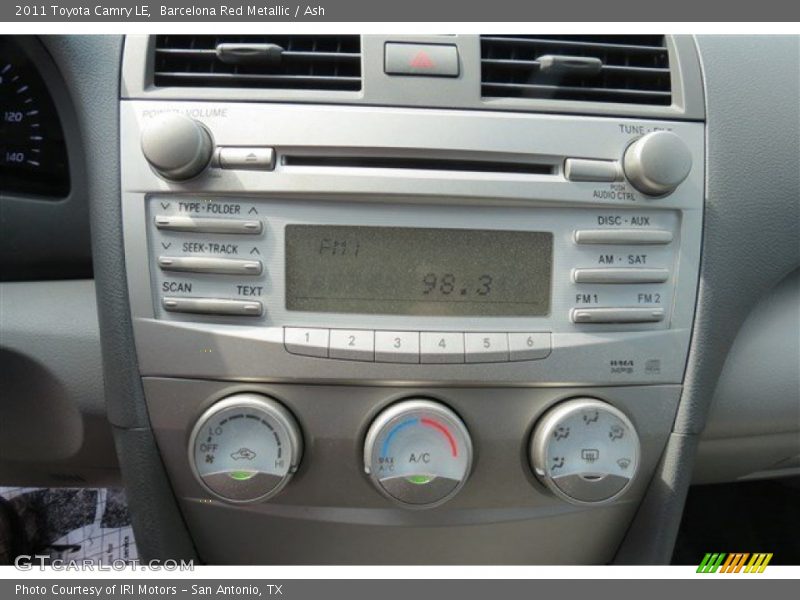 Barcelona Red Metallic / Ash 2011 Toyota Camry LE