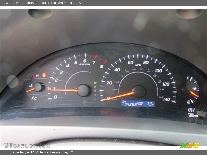 Barcelona Red Metallic / Ash 2011 Toyota Camry LE