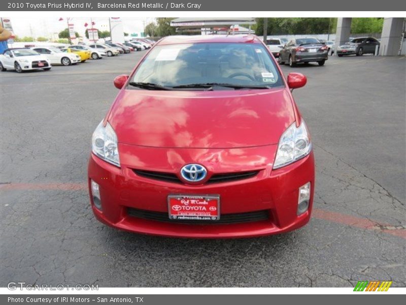 Barcelona Red Metallic / Dark Gray 2010 Toyota Prius Hybrid IV