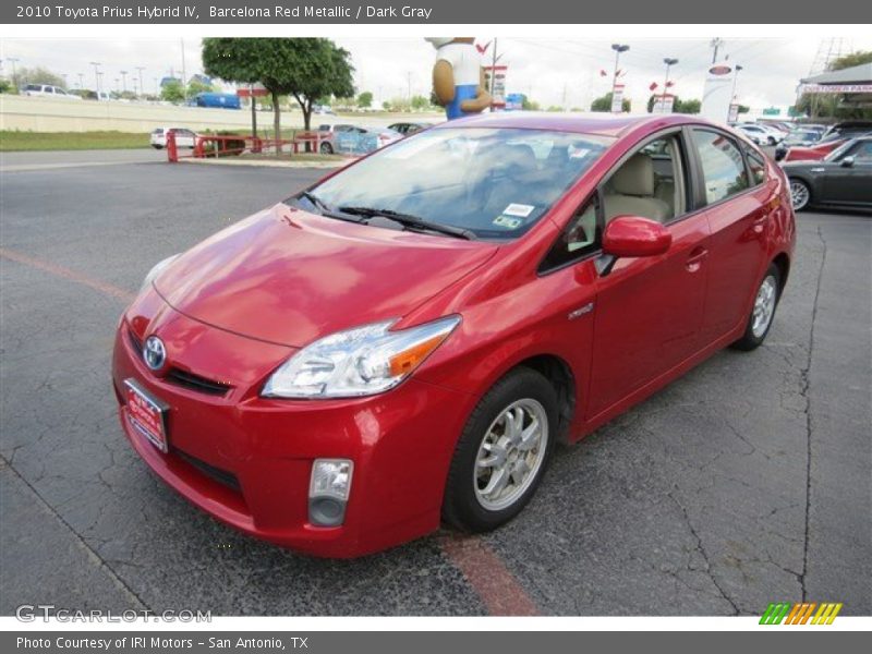 Barcelona Red Metallic / Dark Gray 2010 Toyota Prius Hybrid IV