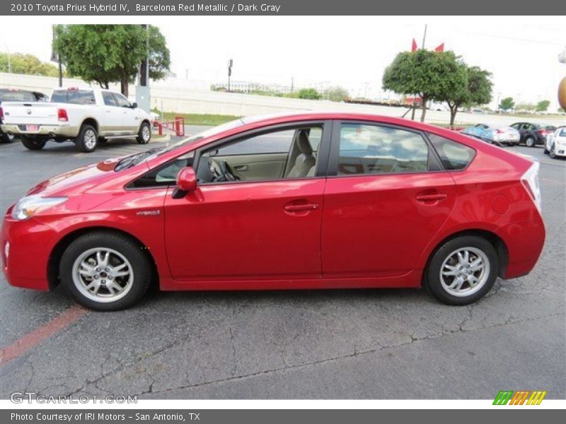 Barcelona Red Metallic / Dark Gray 2010 Toyota Prius Hybrid IV