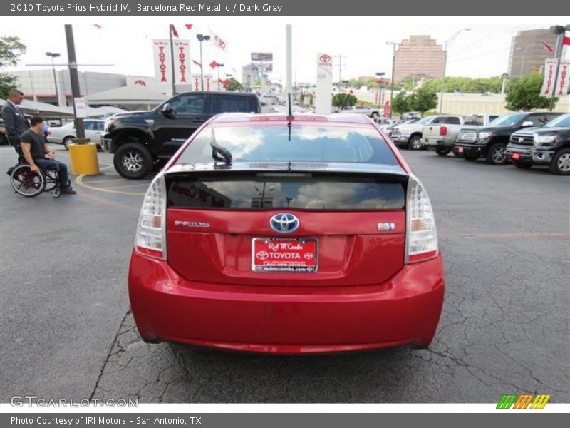 Barcelona Red Metallic / Dark Gray 2010 Toyota Prius Hybrid IV