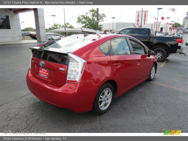 Barcelona Red Metallic / Dark Gray 2010 Toyota Prius Hybrid IV