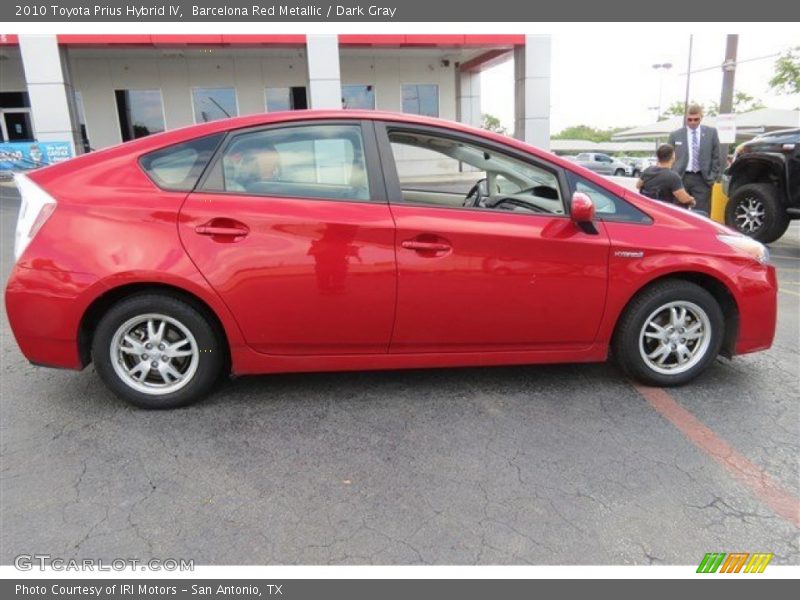 Barcelona Red Metallic / Dark Gray 2010 Toyota Prius Hybrid IV