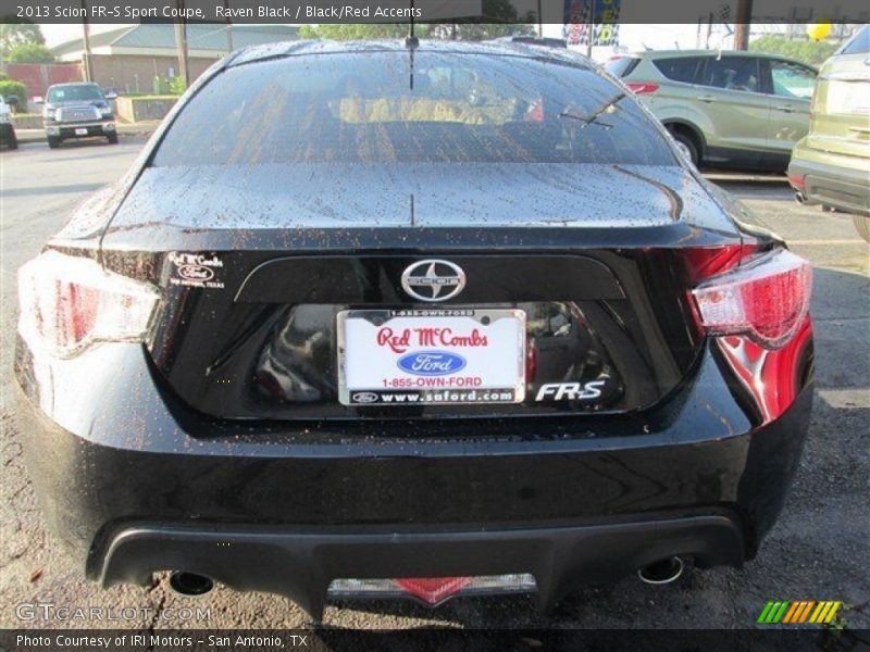 Raven Black / Black/Red Accents 2013 Scion FR-S Sport Coupe