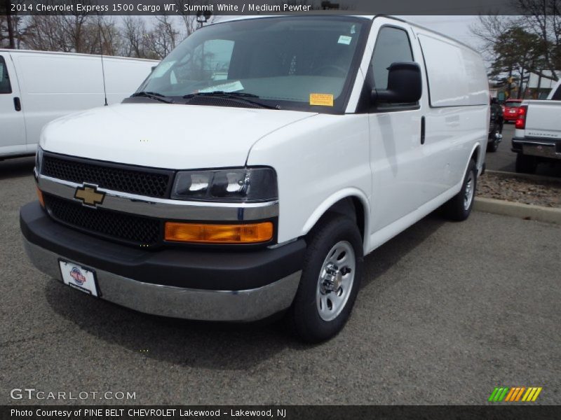 Summit White / Medium Pewter 2014 Chevrolet Express 1500 Cargo WT
