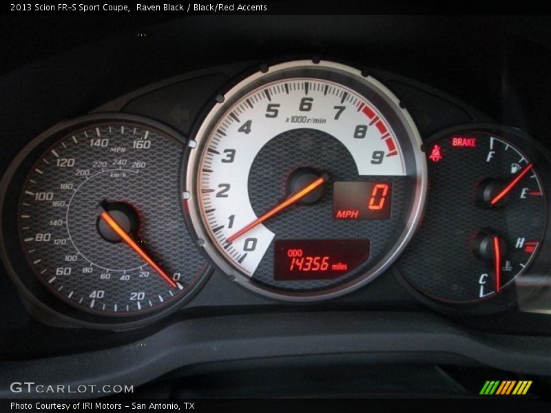 Raven Black / Black/Red Accents 2013 Scion FR-S Sport Coupe