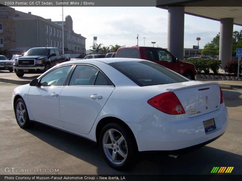 Summit White / Ebony 2009 Pontiac G6 GT Sedan