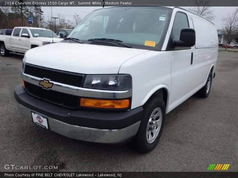 Summit White / Medium Pewter 2014 Chevrolet Express 1500 Cargo WT