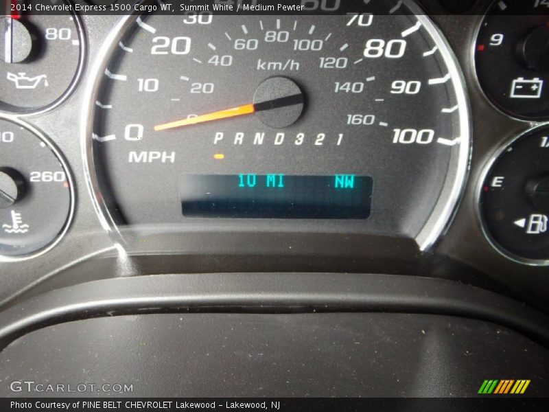 Summit White / Medium Pewter 2014 Chevrolet Express 1500 Cargo WT