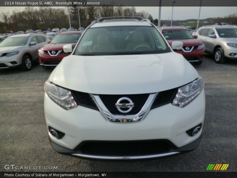 Moonlight White / Almond 2014 Nissan Rogue SL AWD