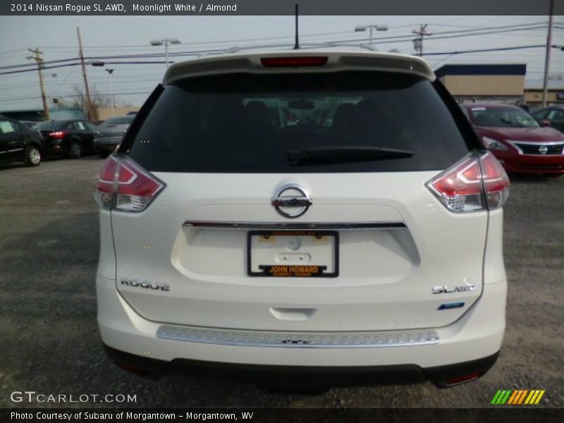 Moonlight White / Almond 2014 Nissan Rogue SL AWD