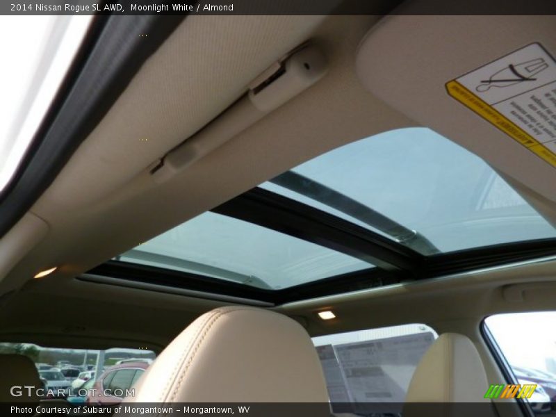 Moonlight White / Almond 2014 Nissan Rogue SL AWD