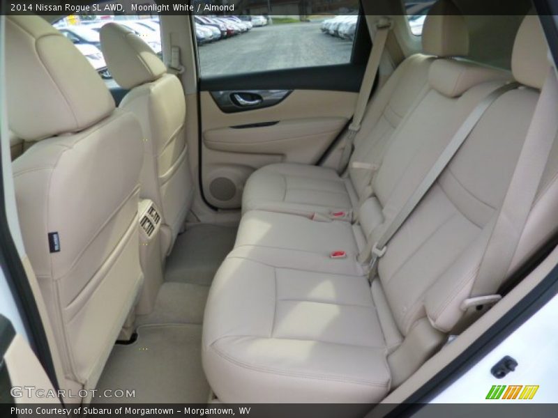 Moonlight White / Almond 2014 Nissan Rogue SL AWD