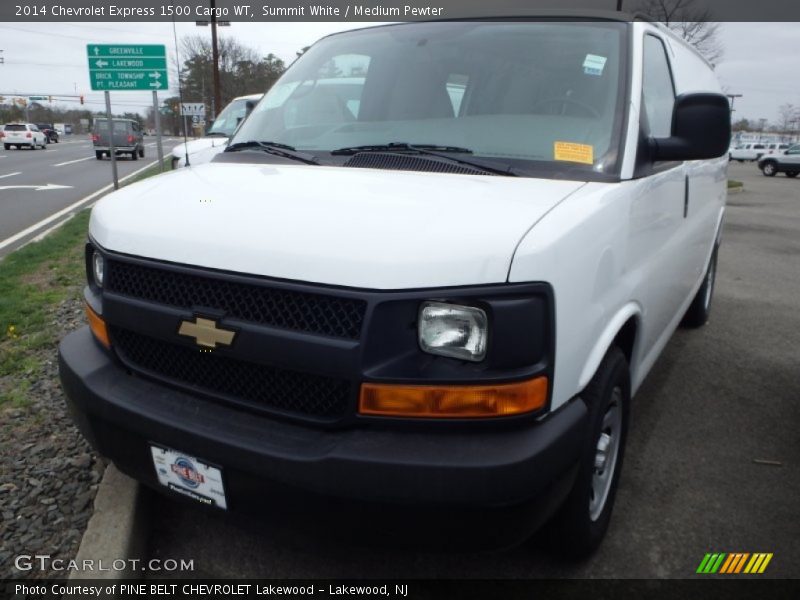 Summit White / Medium Pewter 2014 Chevrolet Express 1500 Cargo WT