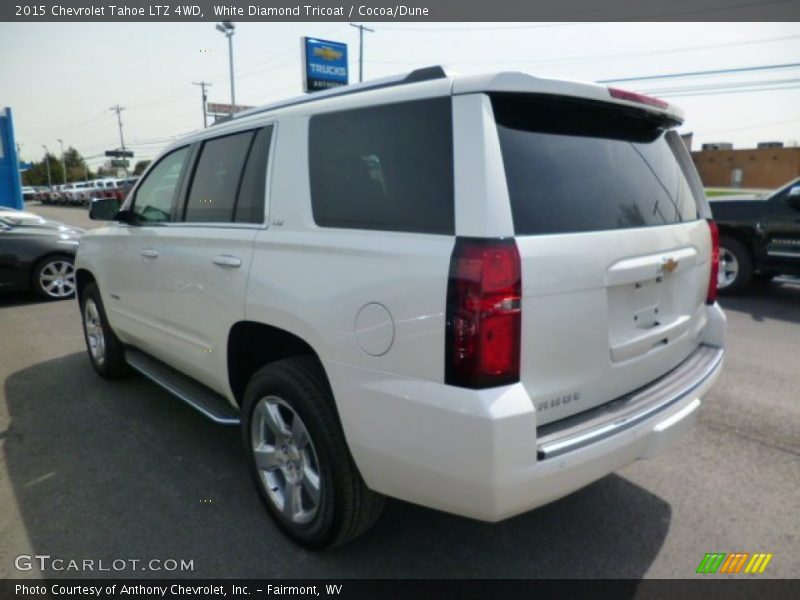 White Diamond Tricoat / Cocoa/Dune 2015 Chevrolet Tahoe LTZ 4WD