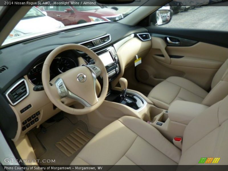 Moonlight White / Almond 2014 Nissan Rogue SL AWD