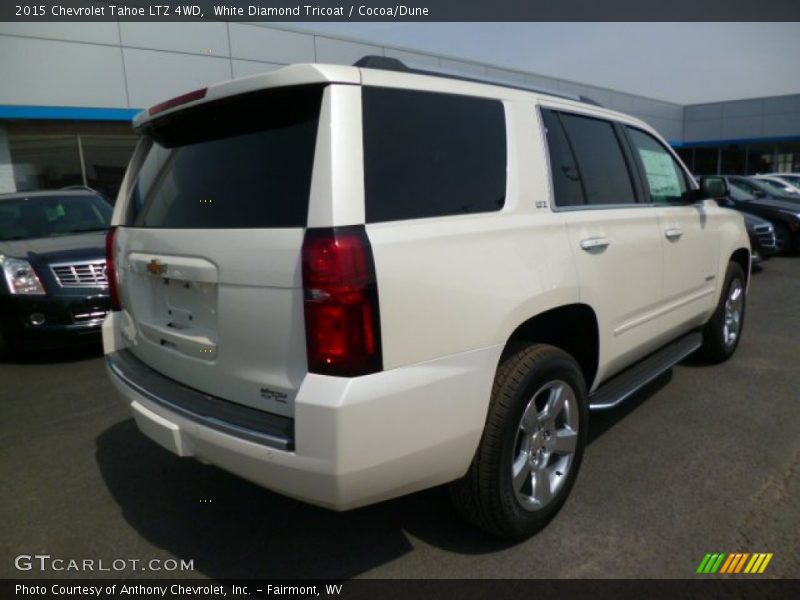 White Diamond Tricoat / Cocoa/Dune 2015 Chevrolet Tahoe LTZ 4WD