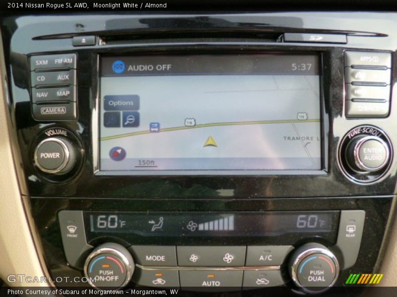 Moonlight White / Almond 2014 Nissan Rogue SL AWD