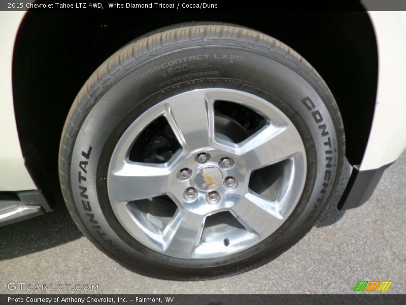 White Diamond Tricoat / Cocoa/Dune 2015 Chevrolet Tahoe LTZ 4WD