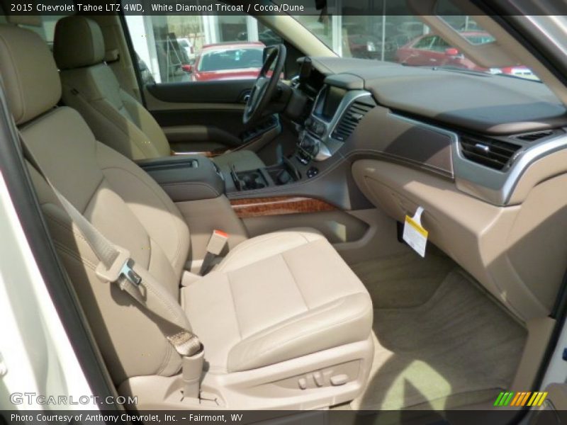 White Diamond Tricoat / Cocoa/Dune 2015 Chevrolet Tahoe LTZ 4WD