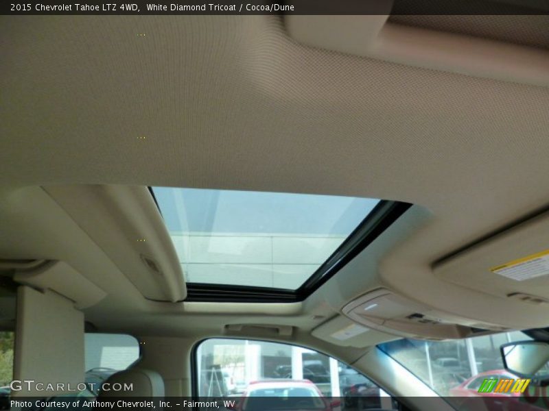 White Diamond Tricoat / Cocoa/Dune 2015 Chevrolet Tahoe LTZ 4WD