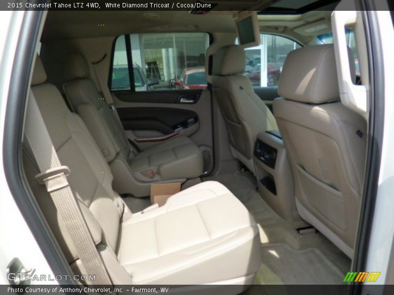 White Diamond Tricoat / Cocoa/Dune 2015 Chevrolet Tahoe LTZ 4WD