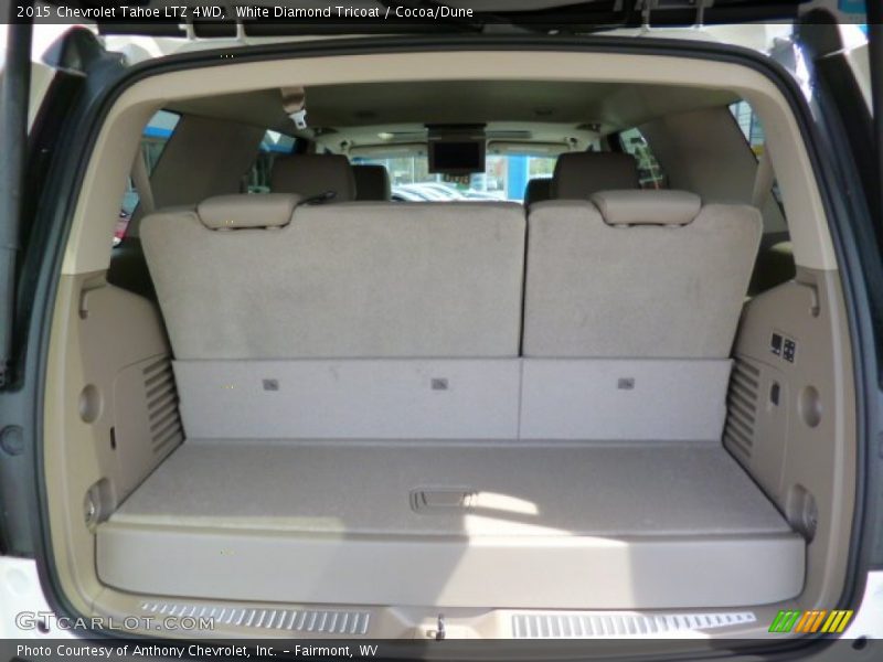 White Diamond Tricoat / Cocoa/Dune 2015 Chevrolet Tahoe LTZ 4WD