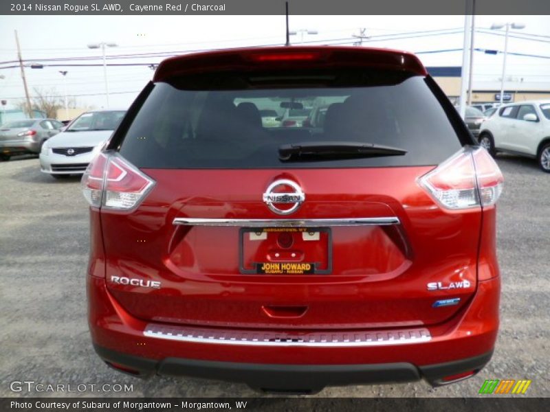 Cayenne Red / Charcoal 2014 Nissan Rogue SL AWD