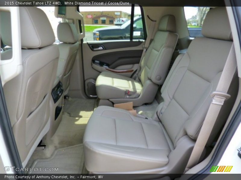 White Diamond Tricoat / Cocoa/Dune 2015 Chevrolet Tahoe LTZ 4WD