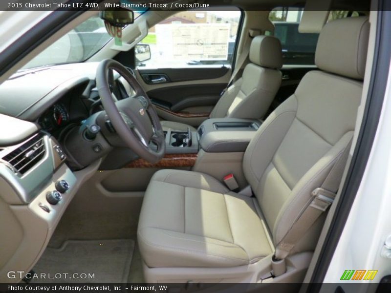 White Diamond Tricoat / Cocoa/Dune 2015 Chevrolet Tahoe LTZ 4WD