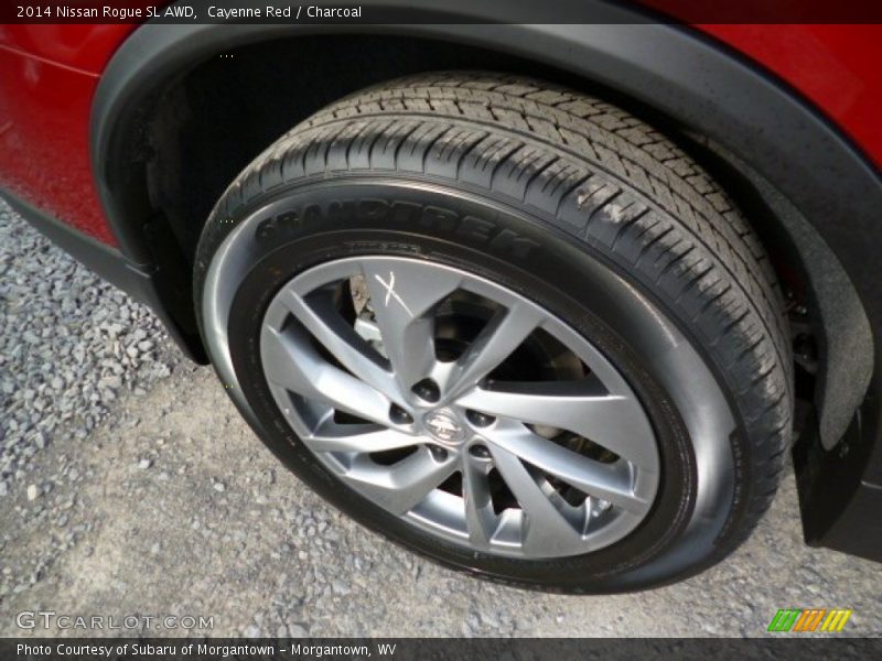 Cayenne Red / Charcoal 2014 Nissan Rogue SL AWD