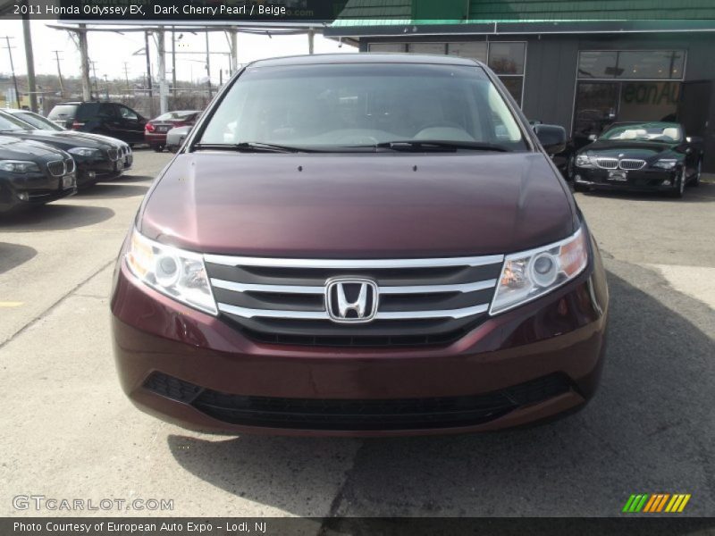 Dark Cherry Pearl / Beige 2011 Honda Odyssey EX