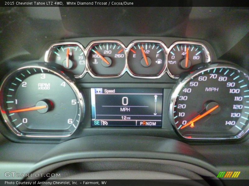 White Diamond Tricoat / Cocoa/Dune 2015 Chevrolet Tahoe LTZ 4WD