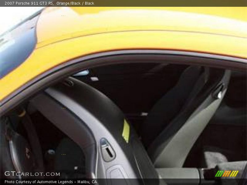 Orange/Black / Black 2007 Porsche 911 GT3 RS