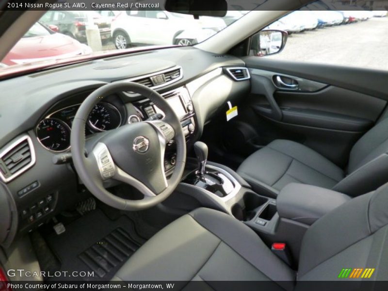 Cayenne Red / Charcoal 2014 Nissan Rogue SL AWD
