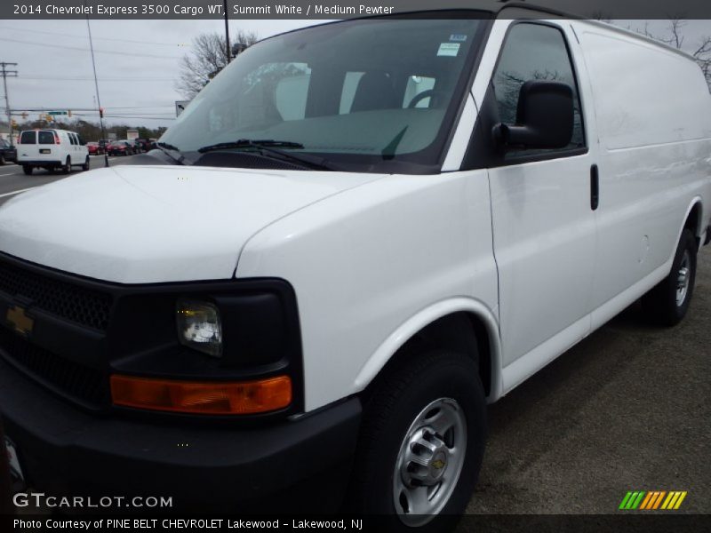Summit White / Medium Pewter 2014 Chevrolet Express 3500 Cargo WT