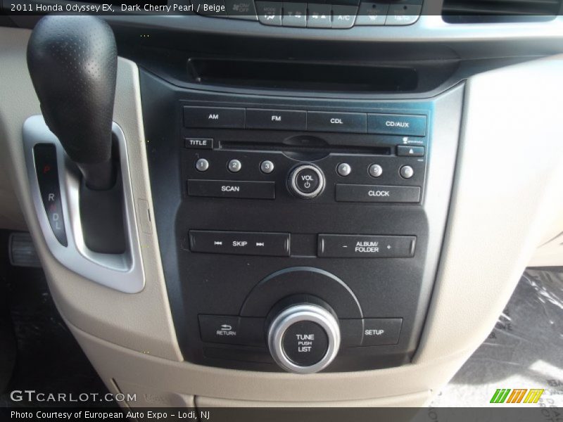 Dark Cherry Pearl / Beige 2011 Honda Odyssey EX