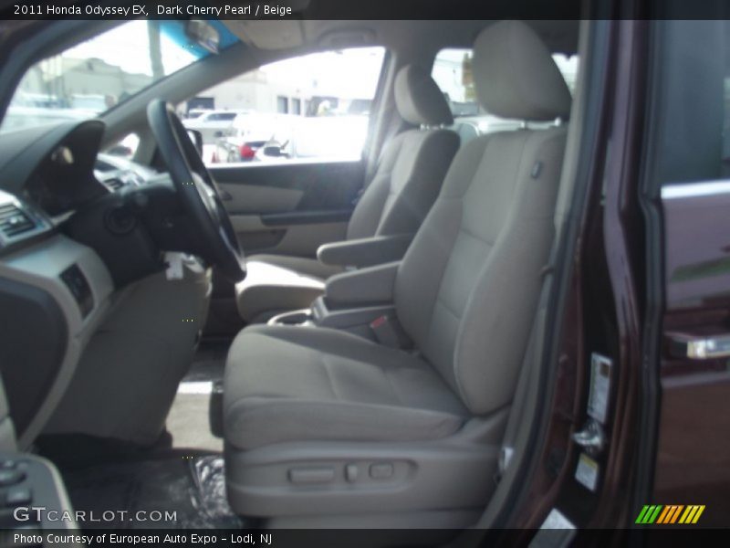 Dark Cherry Pearl / Beige 2011 Honda Odyssey EX