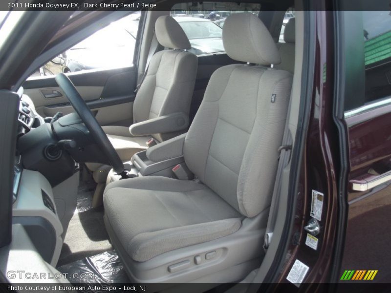 Dark Cherry Pearl / Beige 2011 Honda Odyssey EX